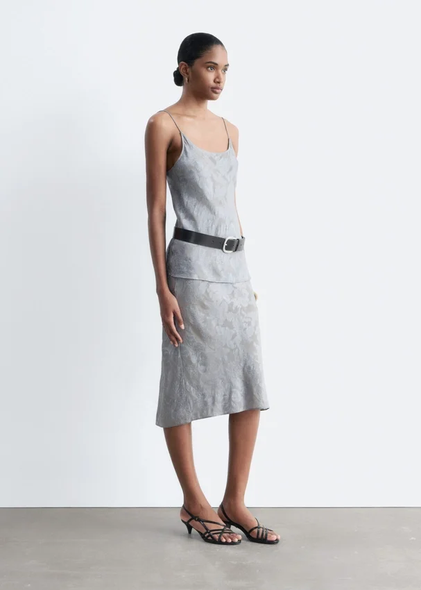 Midiröcke aus Viskose-Seiden-Jacquard Midiröcke aus Viskose-Seiden-Jacquard