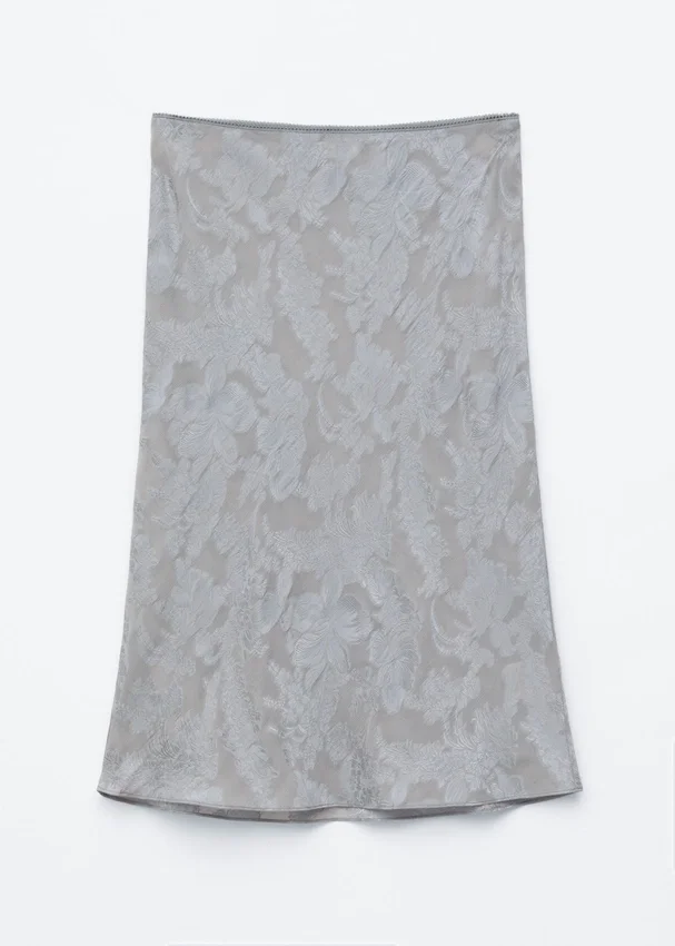 Midiröcke aus Viskose-Seiden-Jacquard Midiröcke aus Viskose-Seiden-Jacquard