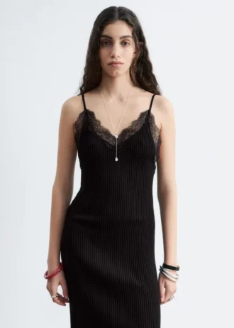 Mini-Kleid aus Rippstrick