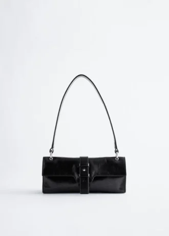 Mini-Leder-Schultertasche