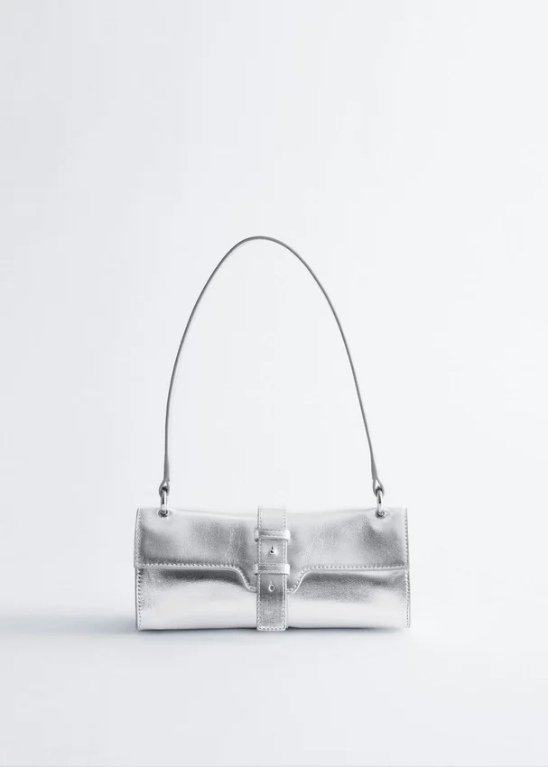 Mini-Leder-Schultertasche Mini-Leder-Schultertasche