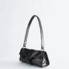 Mini-Leder-Schultertasche