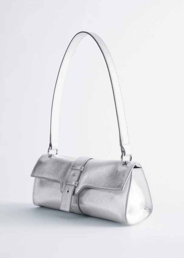 Mini-Leder-Schultertasche Mini-Leder-Schultertasche