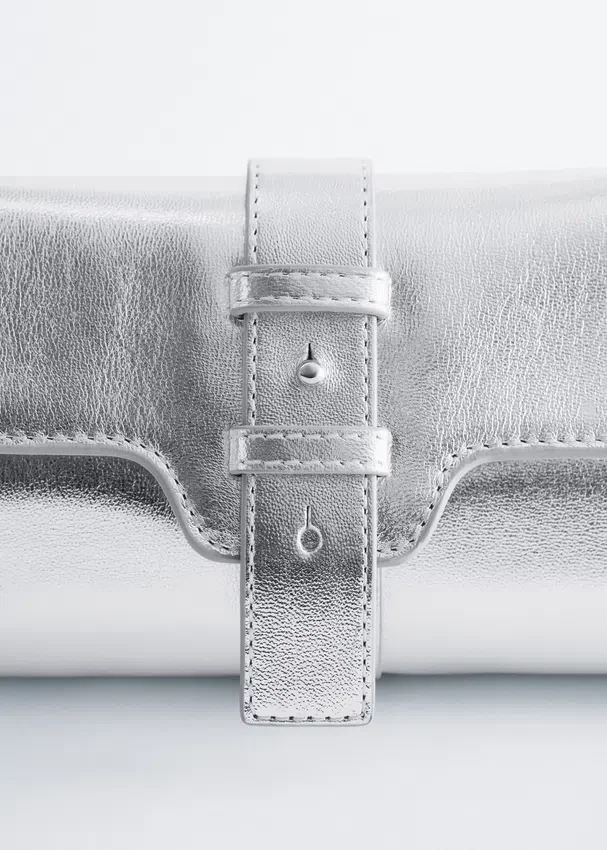 Mini-Leder-Schultertasche Mini-Leder-Schultertasche