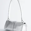 Mini-Leder-Schultertasche Mini-Leder-Schultertasche