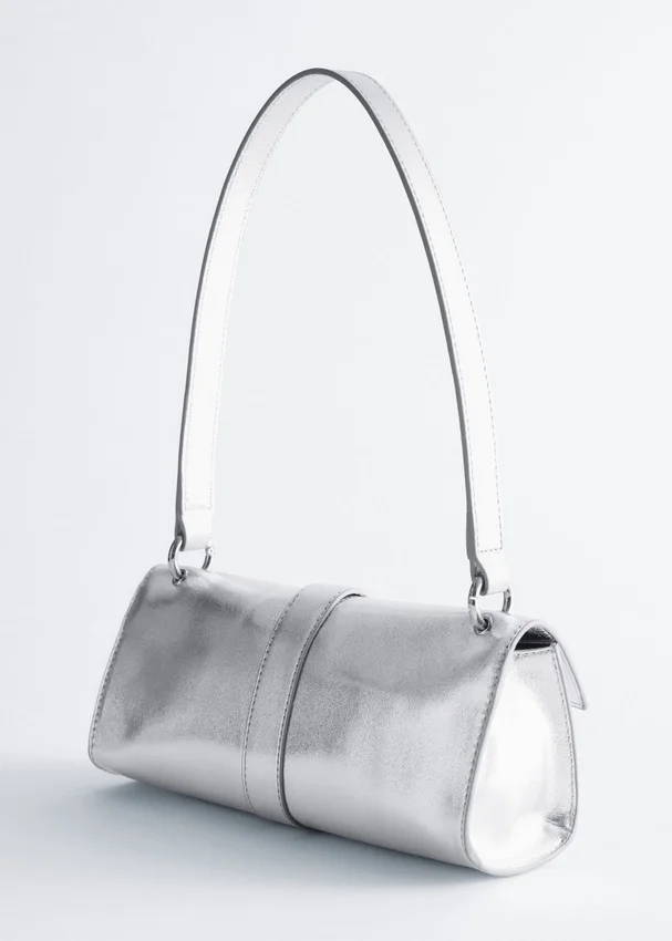 Mini-Leder-Schultertasche Mini-Leder-Schultertasche
