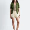 Mini-Shorts mit Jacquard-Spitze Mini-Shorts mit Jacquard-Spitze