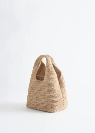 Mini-Tragetasche aus Papierstroh