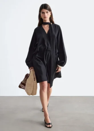 Minikleid mit Schaldetail Minikleid mit Schaldetail