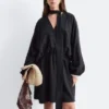 Minikleid mit Schaldetail Minikleid mit Schaldetail
