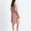 Minikleid mit V-Ausschnitt und Kordelzug Minikleid mit V-Ausschnitt und Kordelzug