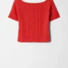 Off-Shoulder-Top aus Rippstrick Off-Shoulder-Top aus Rippstrick