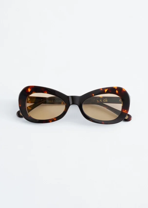 Ovale Cat-Eye-Sonnenbrille Ovale Cat-Eye-Sonnenbrille