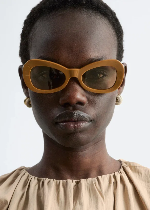 Ovale Cat-Eye-Sonnenbrille Ovale Cat-Eye-Sonnenbrille