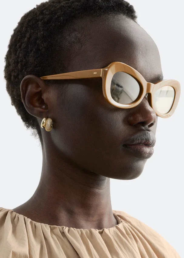 Ovale Cat-Eye-Sonnenbrille Ovale Cat-Eye-Sonnenbrille
