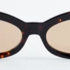 Ovale Cat-Eye-Sonnenbrille Ovale Cat-Eye-Sonnenbrille