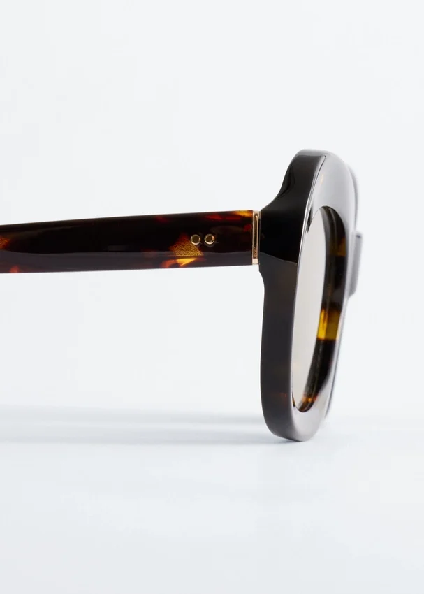 Ovale Cat-Eye-Sonnenbrille Ovale Cat-Eye-Sonnenbrille