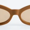 Ovale Cat-Eye-Sonnenbrille Ovale Cat-Eye-Sonnenbrille