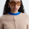 Ovale Sonnenbrille aus Acetat