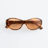 Ovale Sonnenbrille aus Acetat