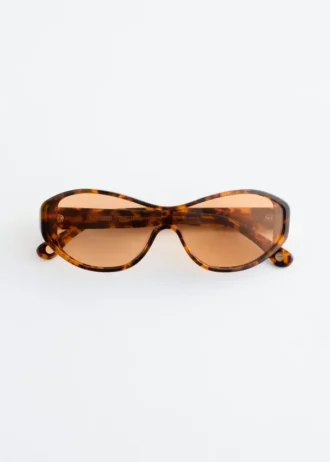 Ovale Sonnenbrille aus Acetat