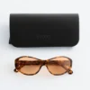 Ovale Sonnenbrille aus Acetat