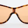 Ovale Sonnenbrille aus Acetat