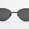 Ovale Sonnenbrille mit Drahtgestell