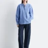Oversized-Baumwollhemd
