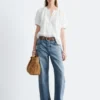 Oversized-Bluse mit Puffärmeln Oversized-Bluse mit Puffärmeln