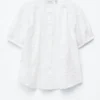 Oversized-Bluse mit Puffärmeln Oversized-Bluse mit Puffärmeln