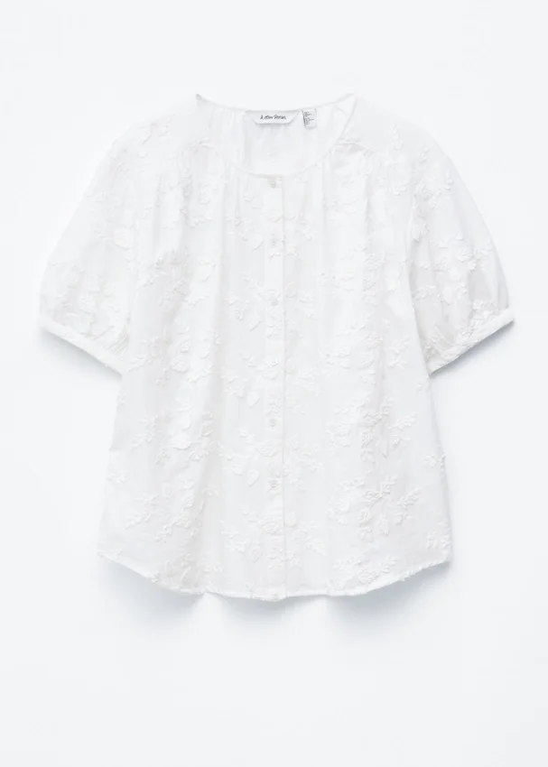 Oversized-Bluse mit Puffärmeln Oversized-Bluse mit Puffärmeln