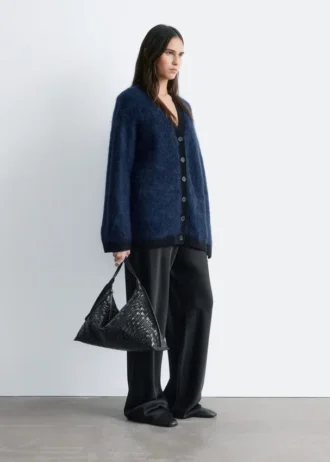 Oversized-Cardigan aus Mohair-Mischung