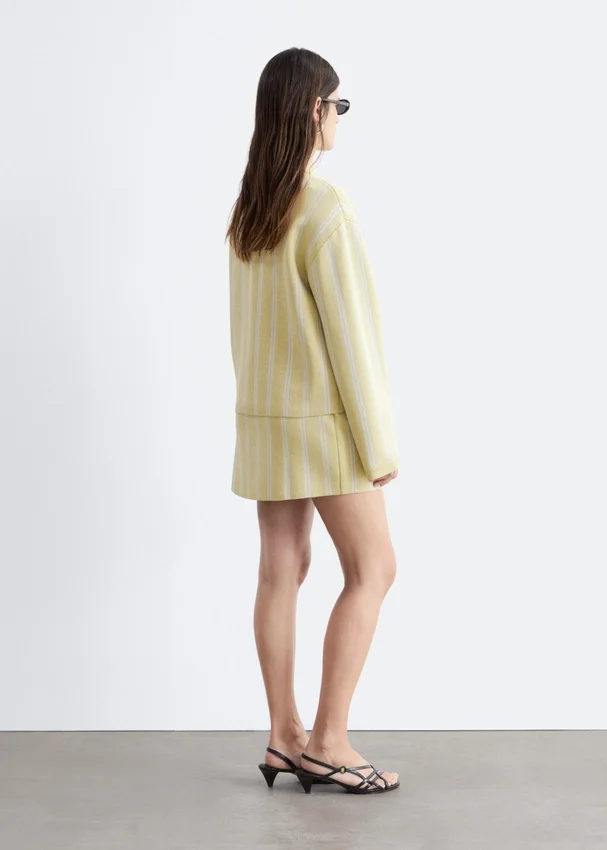 Oversized-Cardigan im Polo-Stil Oversized-Cardigan im Polo-Stil