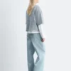 Oversized-T-Shirt aus Baumwolle mit Streifenmuster Oversized-T-Shirt aus Baumwolle mit Streifenmuster
