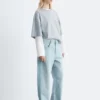Oversized-T-Shirt aus Baumwolle mit Streifenmuster Oversized-T-Shirt aus Baumwolle mit Streifenmuster