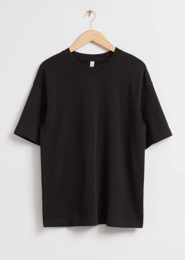 Oversized-T-Shirt aus Baumwolljersey Oversized-T-Shirt aus Baumwolljersey