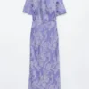 Paisley-Maxikleid aus Viskose Paisley-Maxikleid aus Viskose