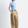 Plissierte Hose mit weitem Bein Plissierte Hose mit weitem Bein