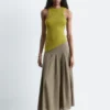 Plissierter Midirock Plissierter Midirock