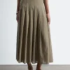 Plissierter Midirock Plissierter Midirock