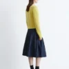 Plissierter Midirock Plissierter Midirock