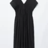 Plissiertes Dolman-Midikleid