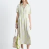 Plissiertes Hemdkleid Plissiertes Hemdkleid