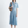 Plissiertes Hemdkleid Plissiertes Hemdkleid