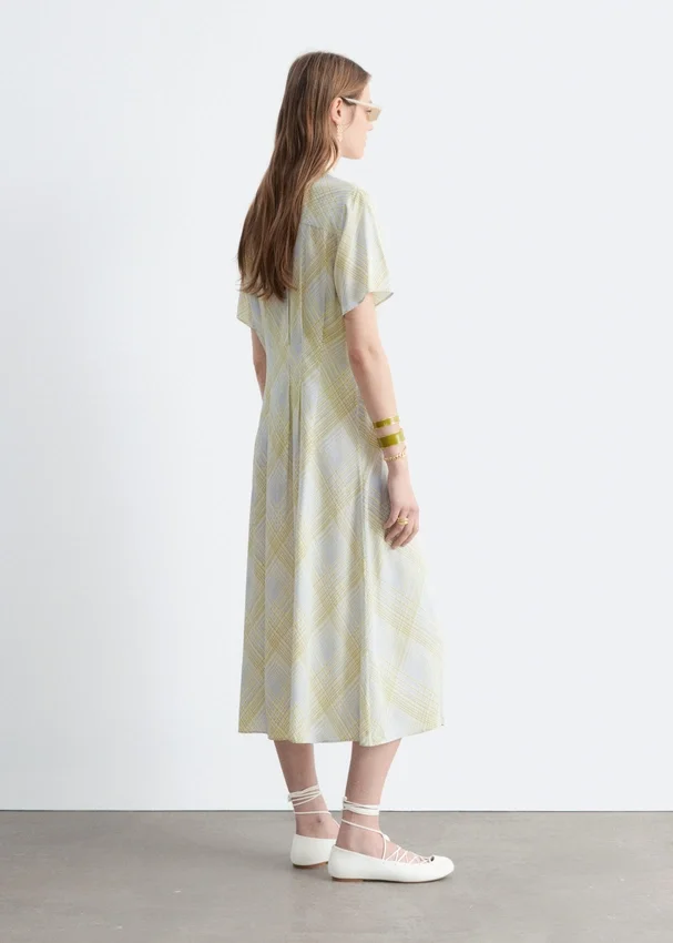 Plissiertes Hemdkleid Plissiertes Hemdkleid