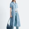 Plissiertes Hemdkleid Plissiertes Hemdkleid