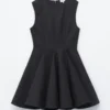 Plissiertes Minikleid