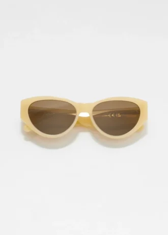 Polarisierte Cat-Eye-Sonnenbrille aus Acetat