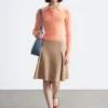 Polo-Shirt aus Merinowolle mit Rippstrick